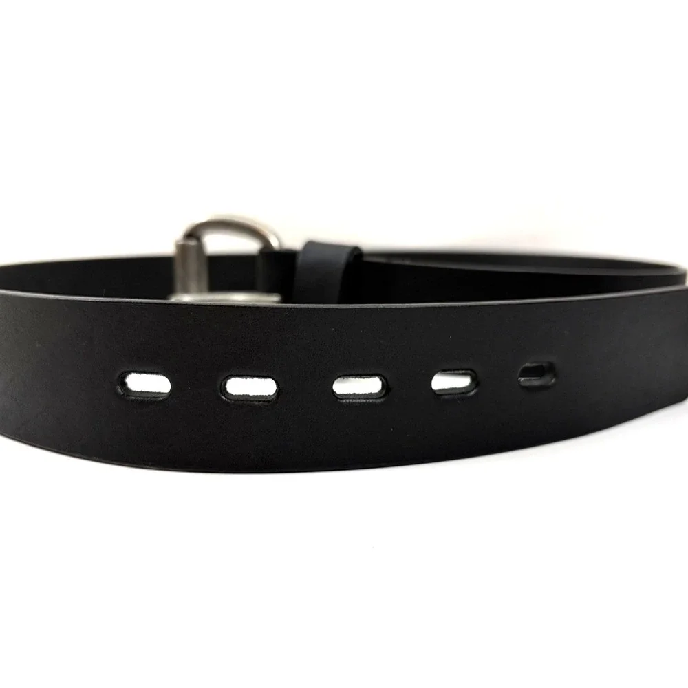 CABELAS Black BUFFALO LEATHER Belt Full Grain Roughneck 38